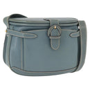 GUCCI Shoulder Bag Leather Blue Gold 001 406 1339 Auth 162763-1