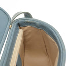 GUCCI Shoulder Bag Leather Blue Gold 001 406 1339 Auth 162763-18