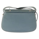 GUCCI Shoulder Bag Leather Blue Gold 001 406 1339 Auth 162763-3