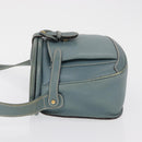 GUCCI Shoulder Bag Leather Blue Gold 001 406 1339 Auth 162763-5