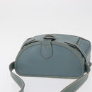 GUCCI Shoulder Bag Leather Blue Gold 001 406 1339 Auth 162763-6