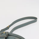 GUCCI Shoulder Bag Leather Blue Gold 001 406 1339 Auth 162763-8