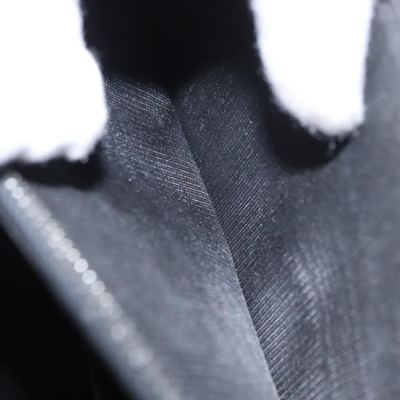 GUCCI Hand Bag Leather Gold Black Auth 162764