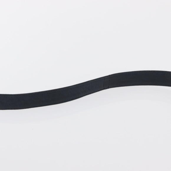 BALLY Hand Bag Leather 2way Navy Gold Auth 162765