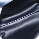 BALLY Hand Bag Leather 2way Navy Gold Auth 162765-12