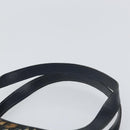 Christian Dior Trotter Canvas Hand Bag Navy Gold Auth 162766-8