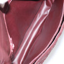 CELINE C Sulky Shoulder Bag Canvas Leather Red Gold Auth 162769-17