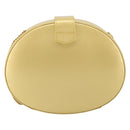 LOEWE Chain Shoulder Bag Leather Yellow Gold Auth 162771-2