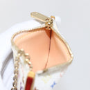 LOUIS VUITTON Multicolor Pochette Cles Coin Purse White M92655 LV Auth 162776V-18