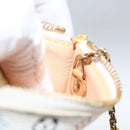 LOUIS VUITTON Multicolor Pochette Cles Coin Purse White M92655 LV Auth 162776V-11