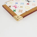 LOUIS VUITTON Multicolor Pochette Cles Coin Purse White M92655 LV Auth 162776V-14