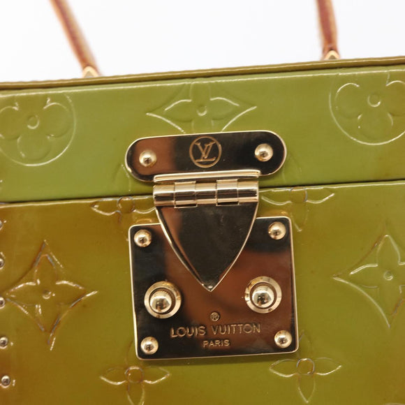 LOUIS VUITTON Monogram Vernis Bleecker Pouch Baby Blue M91003 LV Auth 162777