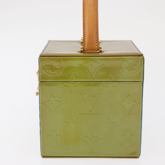 LOUIS VUITTON Monogram Vernis Bleecker Pouch Baby Blue M91003 LV Auth 162777