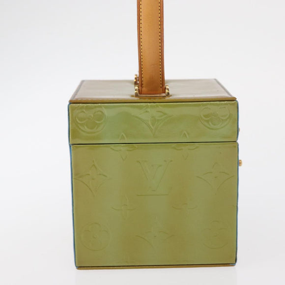 LOUIS VUITTON Monogram Vernis Bleecker Pouch Baby Blue M91003 LV Auth 162777