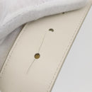 LOUIS VUITTON Monogram Prism Ceinture LV Shape Belt Silver M0219 LV Auth 162778V-10