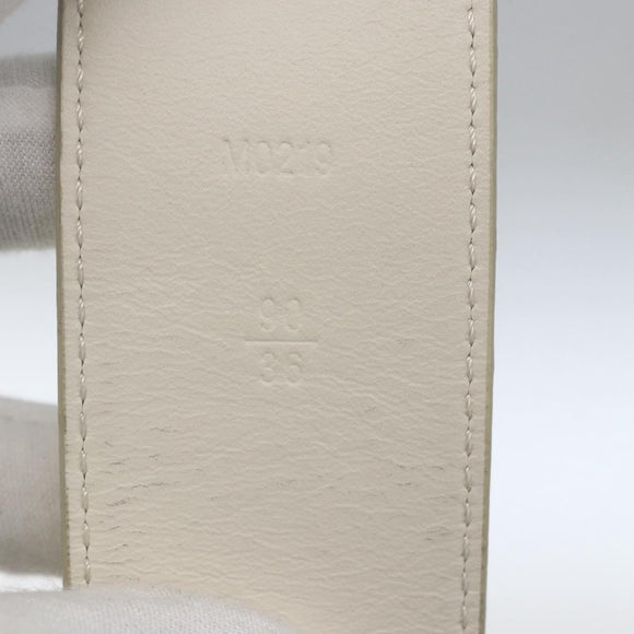 LOUIS VUITTON Monogram Prism Ceinture LV Shape Belt Silver M0219 LV Auth 162778V