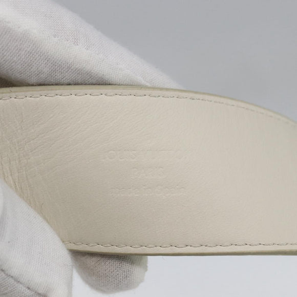 LOUIS VUITTON Monogram Prism Ceinture LV Shape Belt Silver M0219 LV Auth 162778V