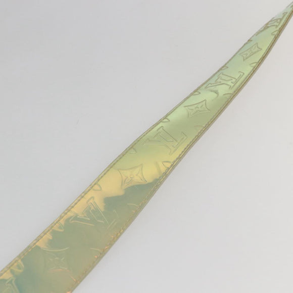 LOUIS VUITTON Monogram Prism Ceinture LV Shape Belt Silver M0219 LV Auth 162778V