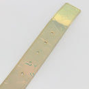 LOUIS VUITTON Monogram Prism Ceinture LV Shape Belt Silver M0219 LV Auth 162778V-7