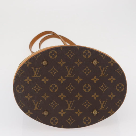 LOUIS VUITTON Monogram Bucket GM Shoulder Bag M42236 LV Auth 162785