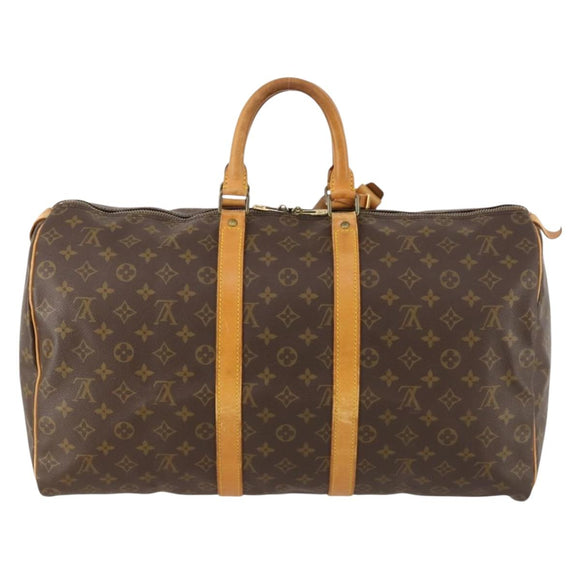 LOUIS VUITTON Monogram Keepall 50 Boston Bag M41426 LV Auth 162788