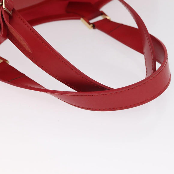 LOUIS VUITTON Epi Plage Lagoon Bay Tote Bag Red M92150 LV Auth 162793