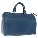 LOUIS VUITTON Epi Speedy 30 Hand Bag Toledo Blue M43005 LV Auth 162794-1