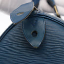LOUIS VUITTON Epi Speedy 30 Hand Bag Toledo Blue M43005 LV Auth 162794-17