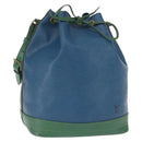 LOUIS VUITTON Epi Noe Shoulder Bag Bicolor Green Blue M44044 LV Auth 162796-1