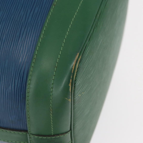 LOUIS VUITTON Epi Noe Shoulder Bag Bicolor Green Blue M44044 LV Auth 162796