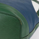 LOUIS VUITTON Epi Noe Shoulder Bag Bicolor Green Blue M44044 LV Auth 162796-16