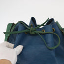 LOUIS VUITTON Epi Noe Shoulder Bag Bicolor Green Blue M44044 LV Auth 162796-10