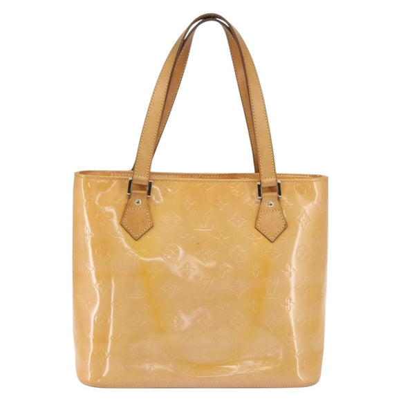 LOUIS VUITTON Monogram Vernis Houston Hand Bag Rose M91054 LV Auth 162799