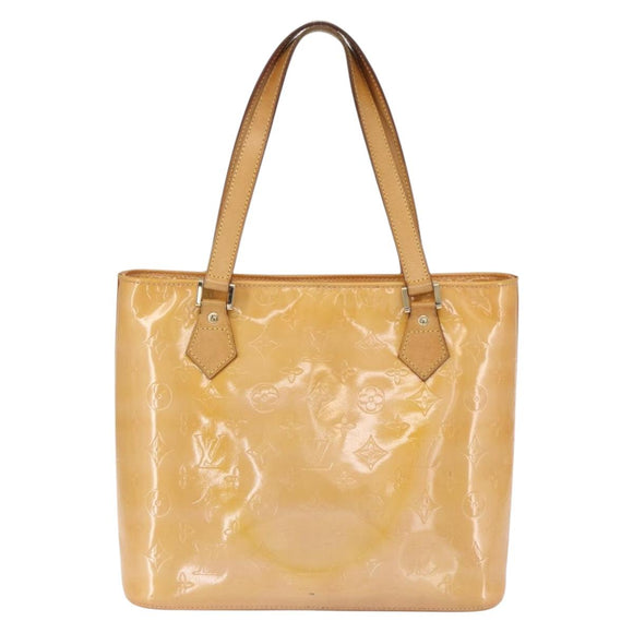 LOUIS VUITTON Monogram Vernis Houston Hand Bag Rose M91054 LV Auth 162799