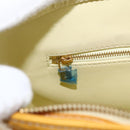 LOUIS VUITTON Monogram Vernis Houston Hand Bag Lime Yellow M91055 LV Auth 162800-18