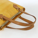 LOUIS VUITTON Monogram Vernis Houston Hand Bag Lime Yellow M91055 LV Auth 162800-7