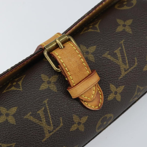 LOUIS VUITTON Monogram Etui3 Montor Accessory Case M47530 LV Auth 162810