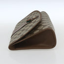 GUCCI GG Supreme Web Sherry Line Clutch Bag PVC Beige Gold 89 01 030 Auth 162811-3