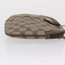 GUCCI GG Supreme Web Sherry Line Shoulder Bag PVC Beige 904 02 047 Auth 162812-3