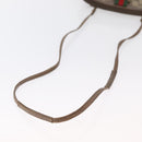 GUCCI GG Supreme Web Sherry Line Shoulder Bag PVC Beige 904 02 047 Auth 162812-7