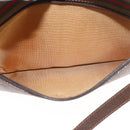GUCCI GG Supreme Web Sherry Line Bag PVC Beige Gold 56 02 088 Auth 162813-25