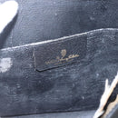 GUCCI GG Supreme Web Sherry Line Clutch Bag PVC Black Gold 89 01 031 Auth 162817-9