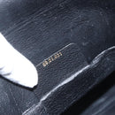 GUCCI GG Supreme Web Sherry Line Clutch Bag PVC Black Gold 89 01 031 Auth 162817-12