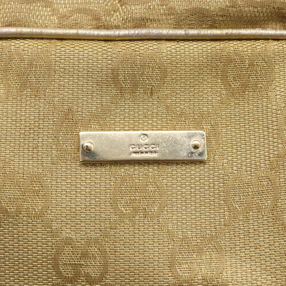 GUCCI GG Canvas Hand Bag Gold Tone 002 1115 Auth 162818