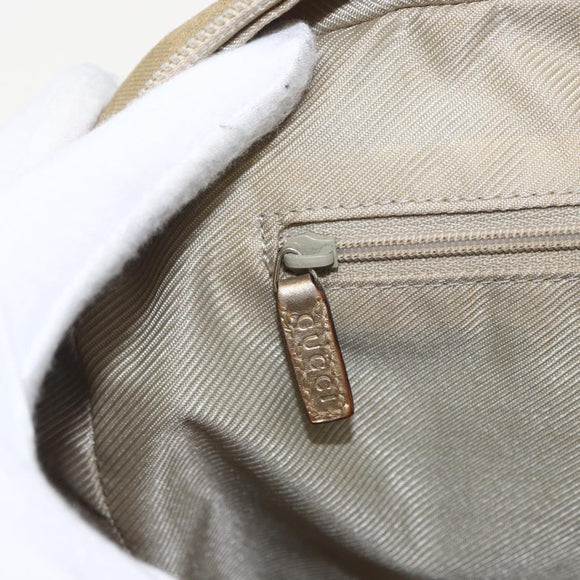 GUCCI GG Canvas Hand Bag Gold Tone 002 1115 Auth 162818