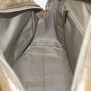 GUCCI GG Canvas Hand Bag Gold Tone 002 1115 Auth 162818-21