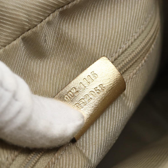 GUCCI GG Canvas Hand Bag Gold Tone 002 1115 Auth 162818