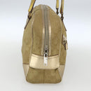 GUCCI GG Canvas Hand Bag Gold Tone 002 1115 Auth 162818-3