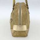 GUCCI GG Canvas Hand Bag Gold Tone 002 1115 Auth 162818-4