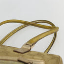 GUCCI GG Canvas Hand Bag Gold Tone 002 1115 Auth 162818-8